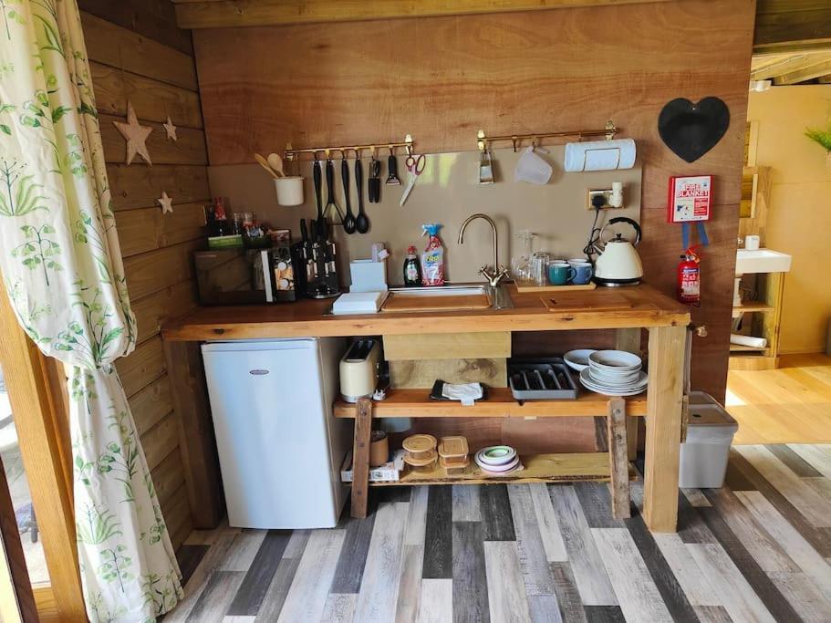 Little Swelle Cabin With Awesome Sea Views Poundstock Esterno foto