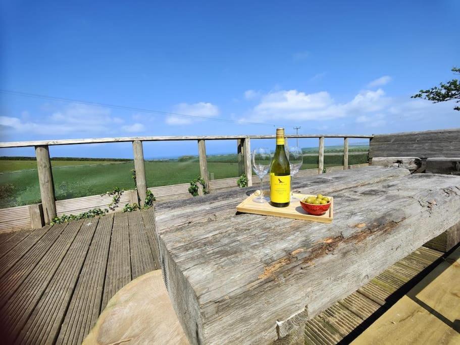 Little Swelle Cabin With Awesome Sea Views Poundstock Esterno foto